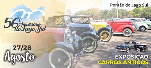 Exposição de carros antigos comemora 56 anos do Lago Sul Exposição de carros antigos comemora 56 anos do Lago Sul