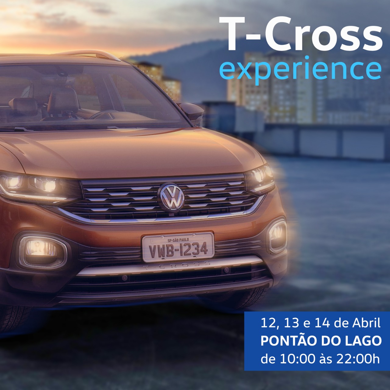 CONHEÇA O T-CROSS. NOVO MODELO DA VOLKSWAGEN TEM LANÇAMENTO NO PONTÃO COM ATIVIDADES PARA O PÚBLICO. 